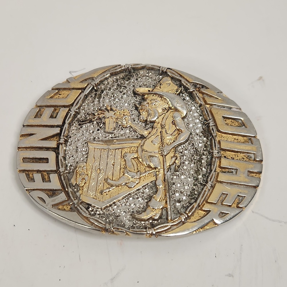 REDNECK MOTHER Novelty Solid Brass Award Design Medals Belt Buckle
